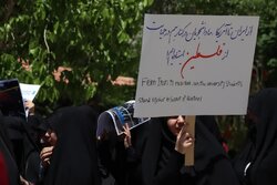 اجتماع دانشگاهیان دانشگاه یزد در حمایت از خیزش دانشجویان جهان