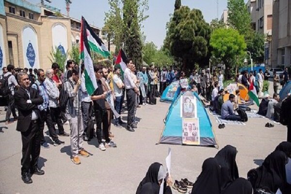 Solidarity with Gaza, US, EU students at Iran's universities 