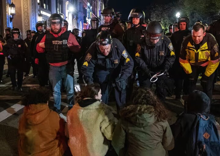 American human rights revealed in pro-Palestine demos