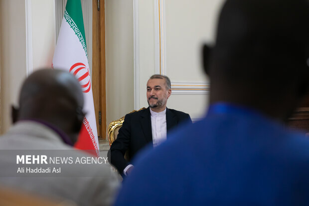 دیدار وزیر صنایع آفریقای مرکزی با وزیر امور خارجه ایران