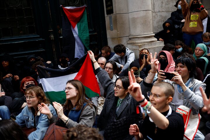 برخورد خشونتبار پلیس فرانسه با دانشجویان حامی فلسطین در «سوربون» برخورد خشونتبار پلیس فرانسه با دانشجویان حامی فلسطین در «سوربون»