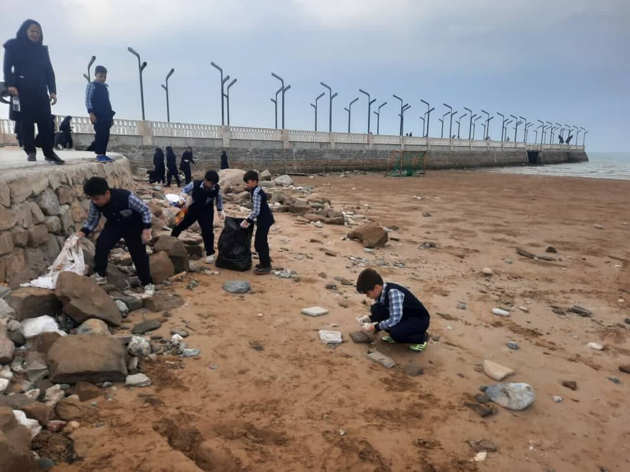 ساحل بندر دیلم پاکسازی شد