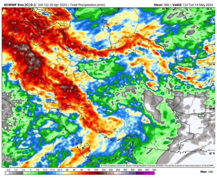 گزارش هواشناسی ۱۱ اردیبهشت؛ تداوم بارش در استانهای غربی کشور