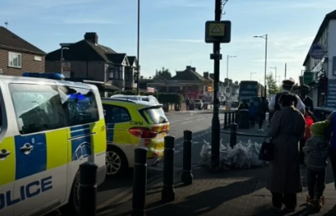 Man with sword arrested following stabbings near Tube station