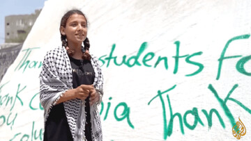 پیام قدردانی کودکان غزه از دانشجویان معترض آمریکایی در دانشگاه کلمبیا