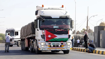 اردن حمله شهرک‌نشینان به کاروان‌های کمک‌های ارسالی به غزه را به شدت محکوم کرد