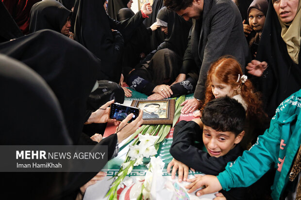 مراسم استقبال از پیکر شهید محمد رنجنوش در همدان