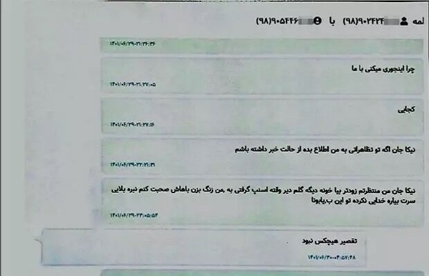 انتشار مستندات جدید از مرگ نیکا شاکرمی