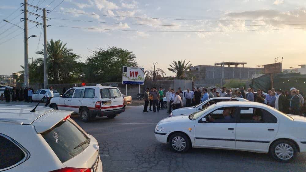 پیکر مطهر شهید «مرتضی غلامی» در گناوه استقبال شد