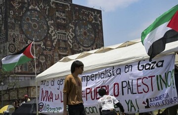 Meksika'da üniversiteler Gazze'ye destek için ayakta
