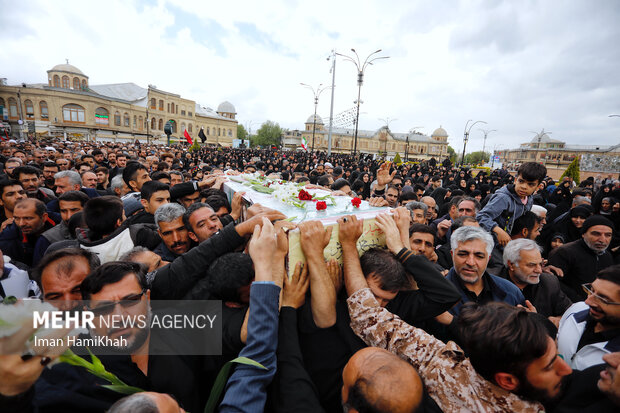 برگزاری مراسم تشییع شهید «رنجنوش» در همدان