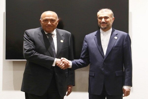 ایران اور مصر کے وزرائے خارجہ کی او آئی سی سربراہی اجلاس کے موقع پر ملاقات، اہم امور پر تبادلہ خیال