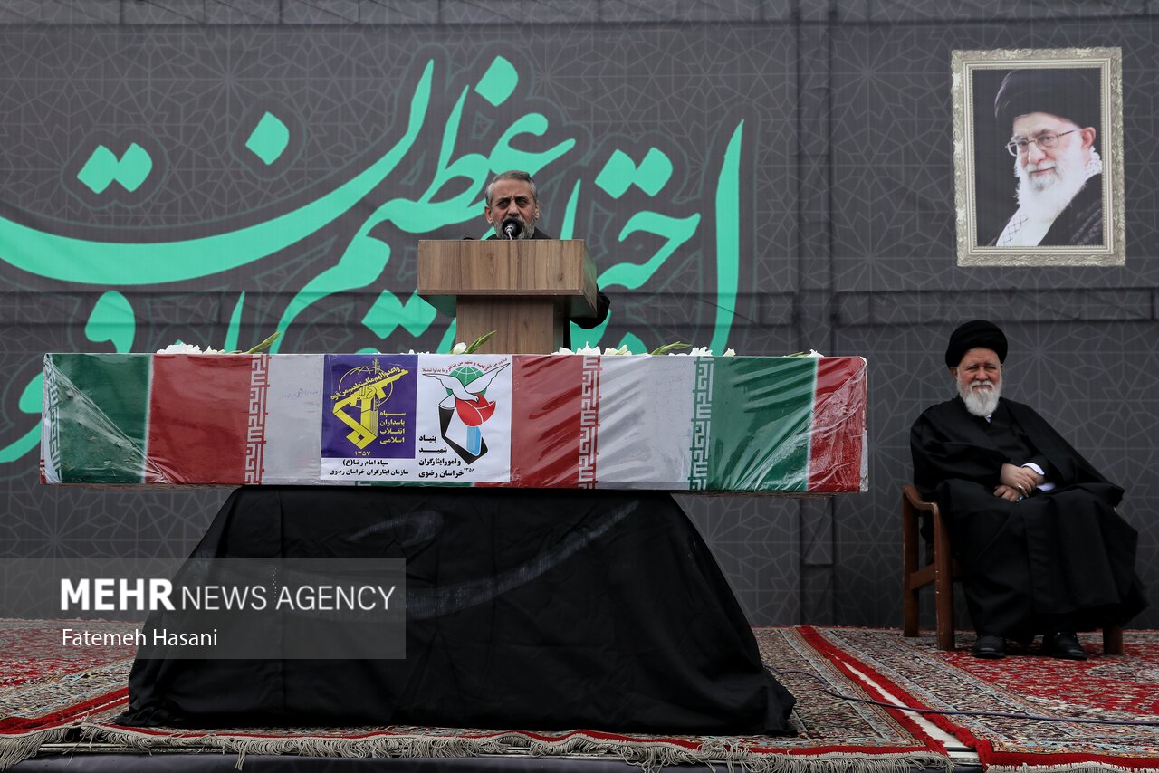 مشهد در سوگ ششمین ولی مسلمین/عطر شهادت در اجتماع صادقیون پیچید