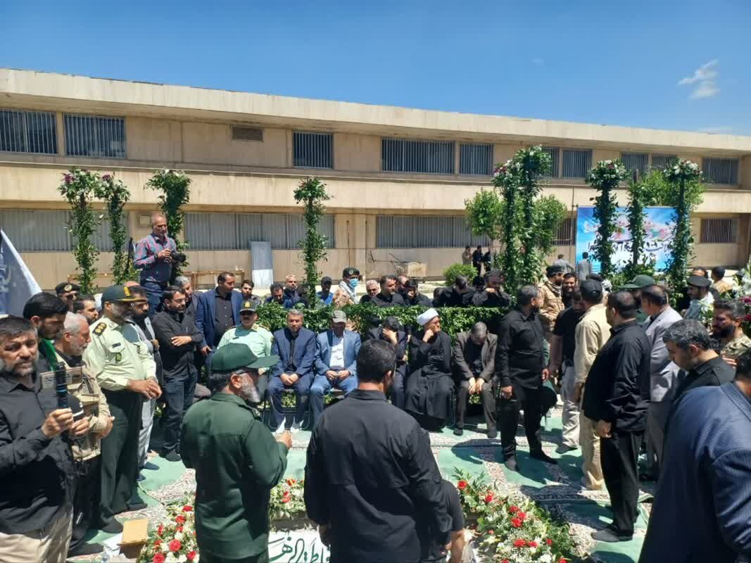 پیکر مطهر شهید تازه تفحص  عملیات «خیبر» در باقرشهر تشییع شد