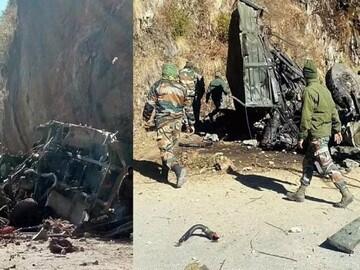 کشمیر میں بھارتی فوج کی گاڑی کھائی میں گرگئی