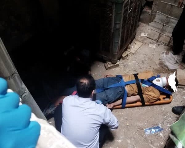 سقوط کارگر ۳۵ ساله داخل پروژه مترو خیابان کاشانی