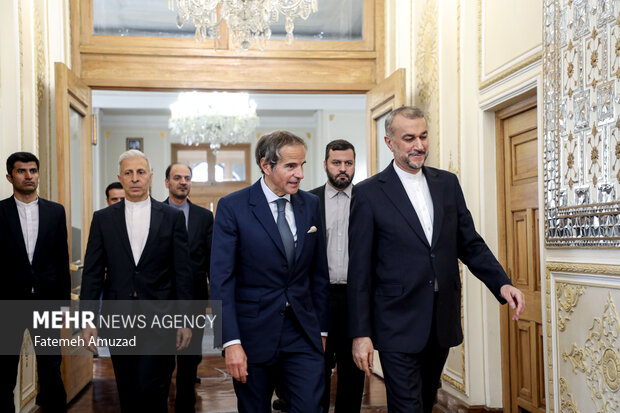 دیدار  مدیرکل آژانس بین‌المللی انرژی اتمی با وزیر امور خارجه ایران