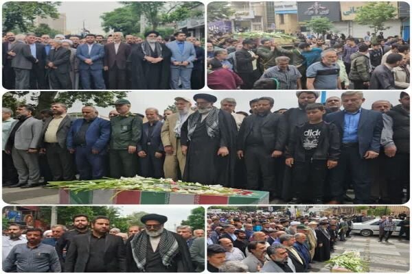 پیکر مطهر معلم شهید «حجتالله یوسفیه» در ورامین تشییع شد