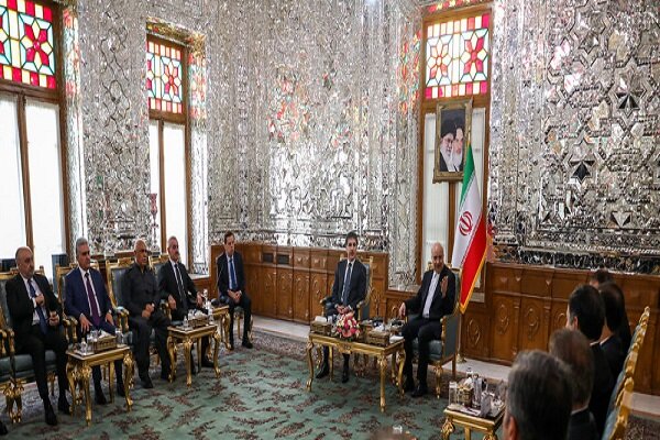 رئيس مجلس الشورى الإسلامي يستقبل رئيس إقليم كردستان العراق 