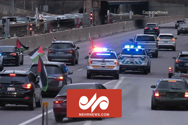 ABD'de Filistin yanlısı öğrencilere destek için araç konvoyu yapıldı
