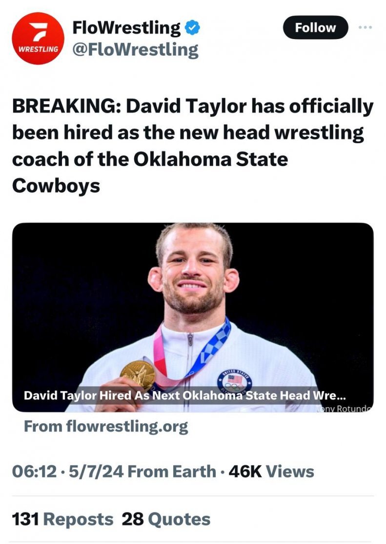 دیوید تیلور از دنیای قهرمانی خداحافظی کرد/ رقیب یزدانی مربی شد