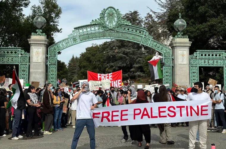 Western media tries to frame pro-Palestine protesters racist