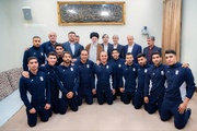 Leader receives Iran's national men's futsal team