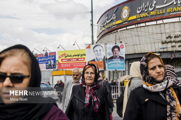 تبلیغات دور دوم مجلس شورای اسلامی در تبریز در ایستگاه پایانی