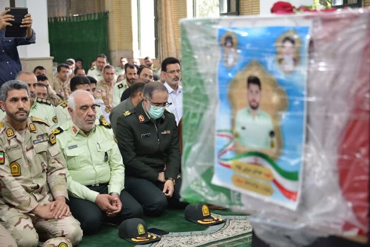 استقبال از پیکر شهید «مهدی مزرئینوده» در گرگان