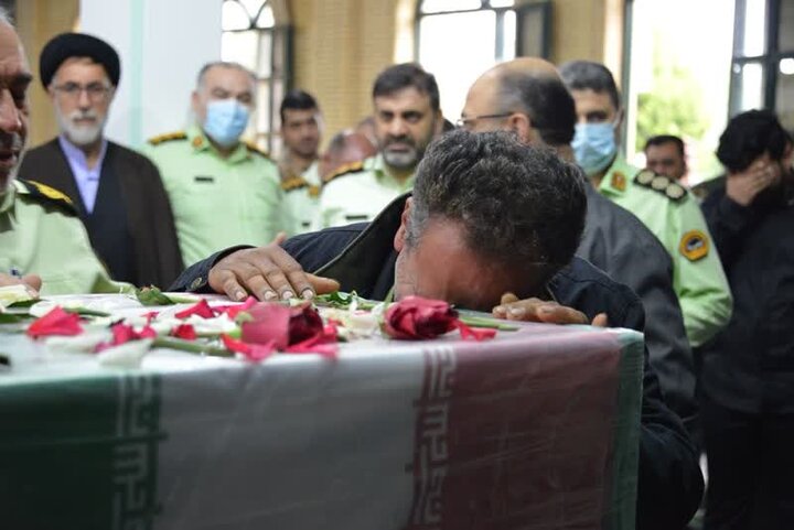 استقبال از پیکر شهید «مهدی مزرئینوده» در گرگان