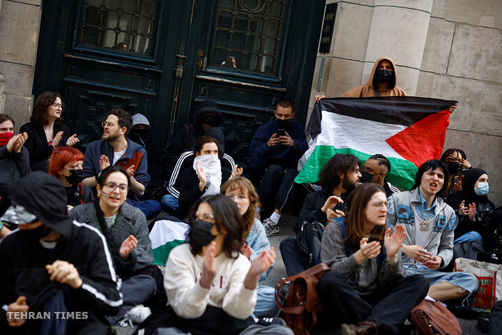 Student protesters disrupt Paris’s Sorbonne University over Gaza war