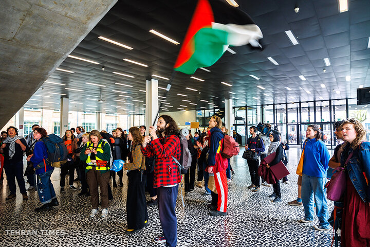 Belgian and Dutch students protest against Israel’s war on Gaza