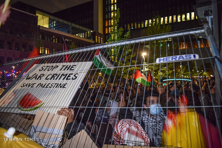 Belgian and Dutch students protest against Israel’s war on Gaza