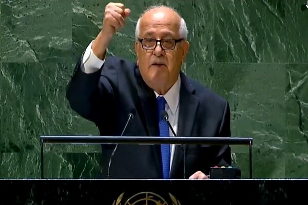 ریاض منصور: عضویت فلسطین در سازمان ملل تنها راه صلح است+ فیلم