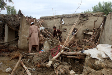 بارندگی سیل‌آسا در شمال افغانستان دست کم ۶۲ قربانی گرفت