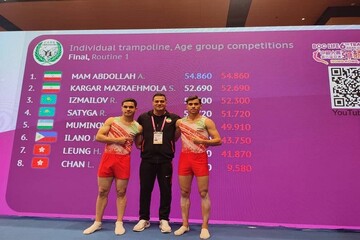 Iran gains two historic medals at Trampoline Asian C’ships