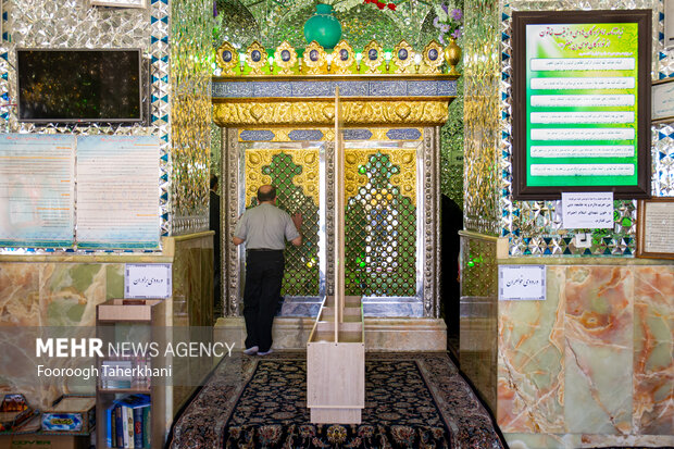 امامزداه هادی (ع) و زینب خاتون (ع) از نوادگان حضرت امام موسی کاظم (ع) در قبرستان ابن باویه