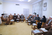 Leader meets scholars overseeing Global Congress of Imam Reza