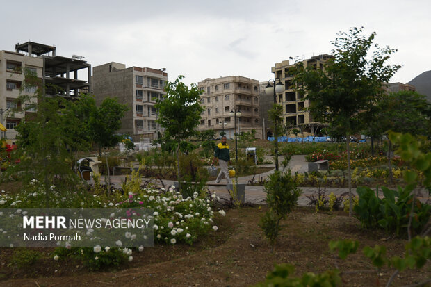 مصرف آب در فضای سبز زنجان کاهش مییابد