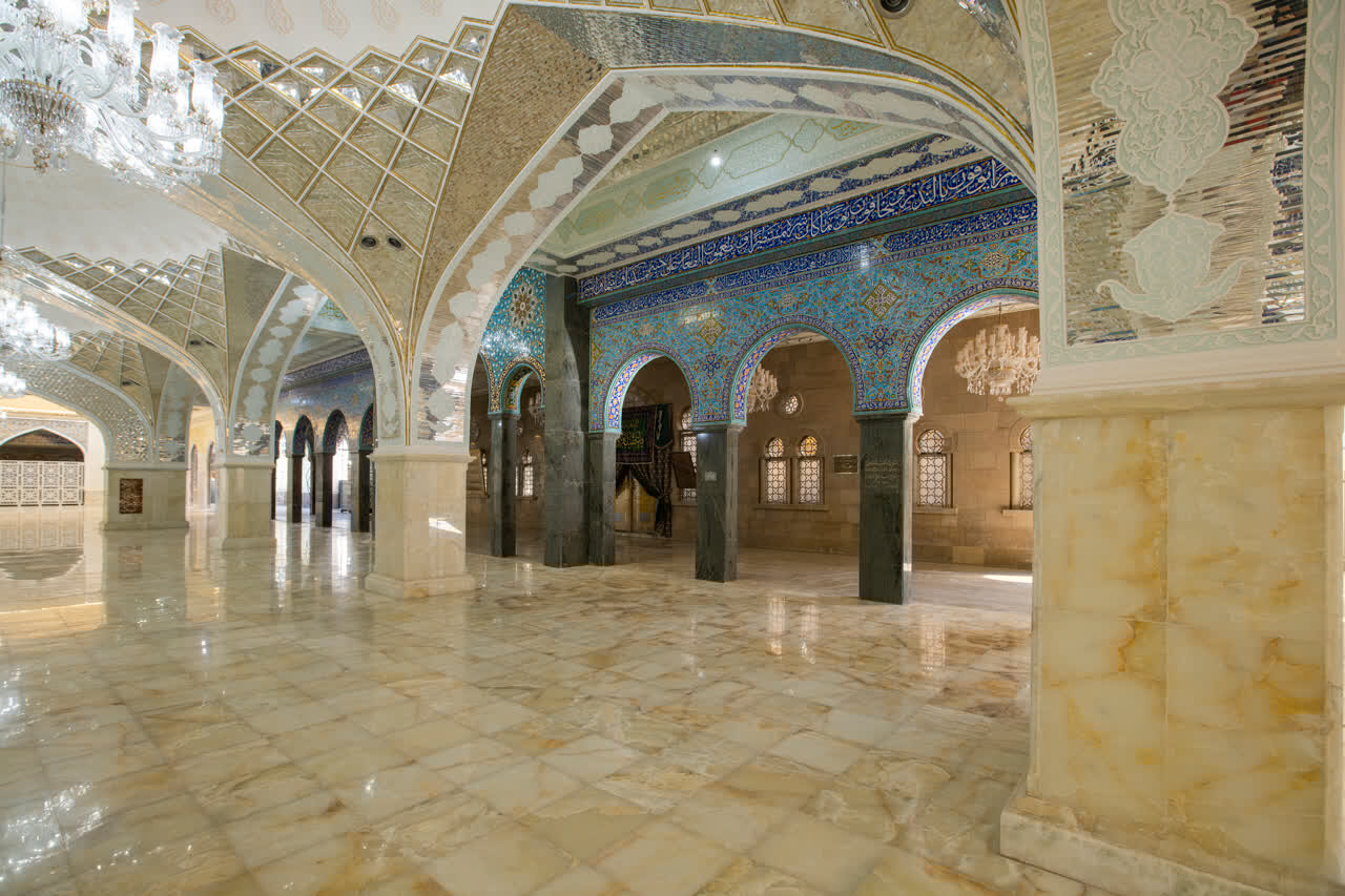 اتمام عملیات اجرایی شبستان حرم حضرت زینب(س) با همت ایرانیان