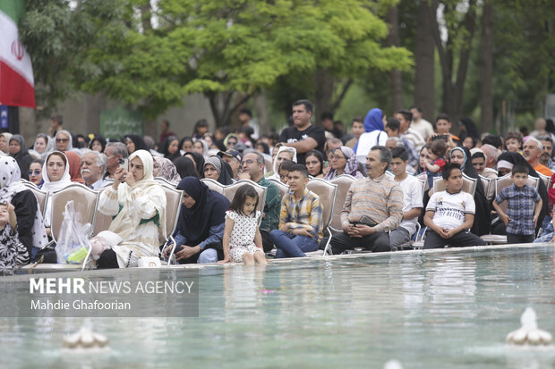 Commemorating Ferdowsi at his tomb
