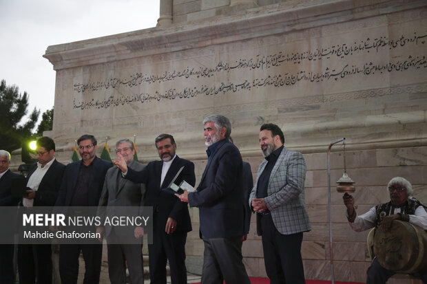 Commemorating Ferdowsi at his tomb
