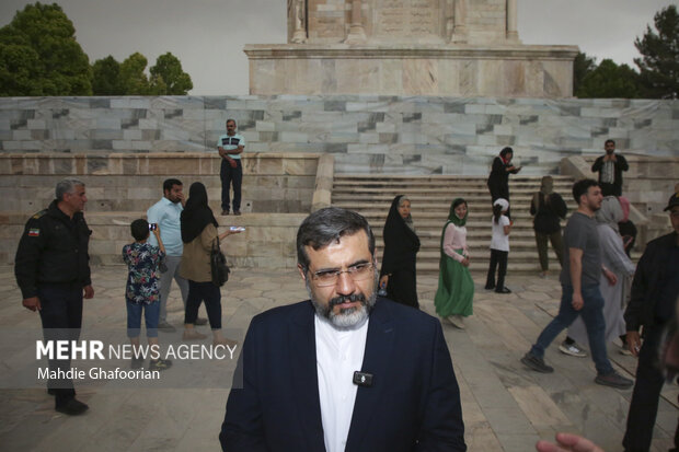 Commemorating Ferdowsi at his tomb
