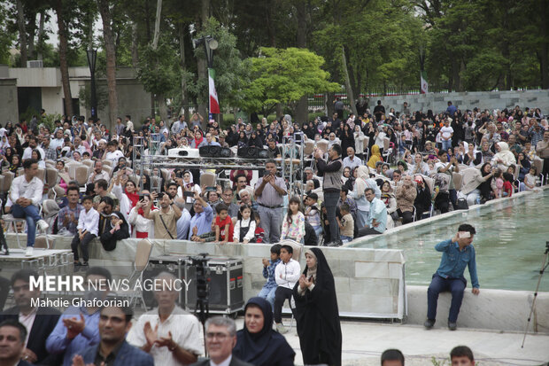 Commemorating Ferdowsi at his tomb
