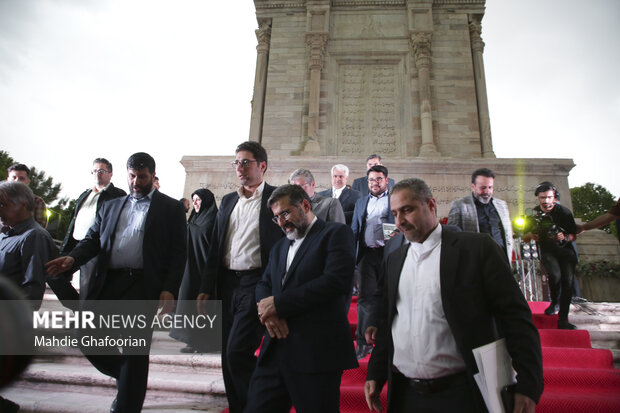 Commemorating Ferdowsi at his tomb
