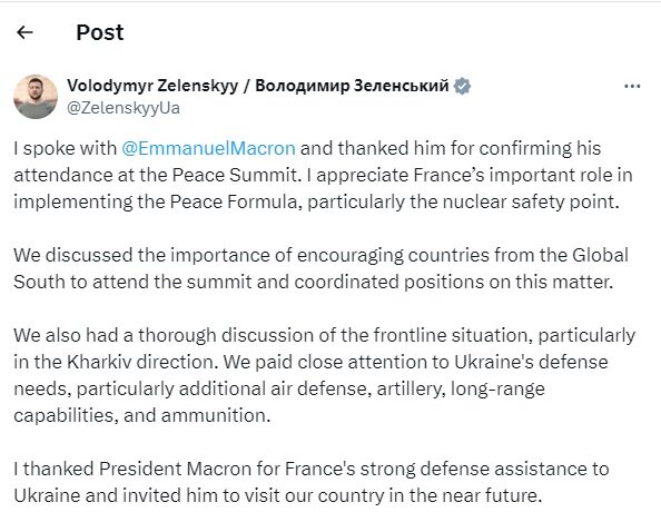 گدایی تسلیحاتی اوکراین از فرانسه محور رایزنی «زلنسکی» و «ماکرون»