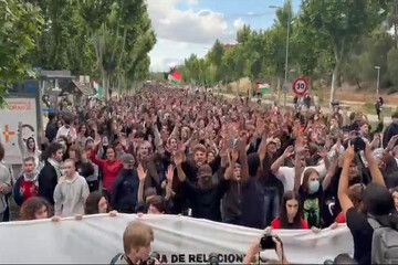 İspanya'dan Filistin'e destek gösterisi