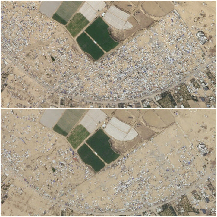 ماهوارهها رنج پناهجویان فلسطینی را ثبت کردند