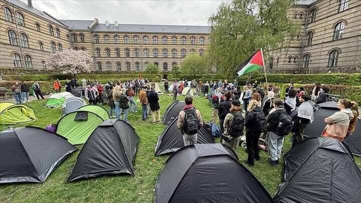 دانشجویان دانشگاه کپنهاگ به قطع همکاری با صهیونیست‌ها امیدوارند