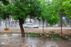۳۴میلیمتر بارش در گنجگان بویراحمد/سامانه بارشی همچنان فعال است